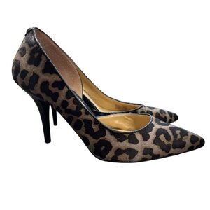 Michael Kors Brown and Black Leopard Print Heels